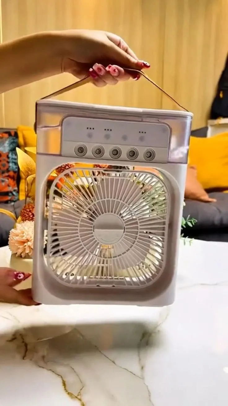 مكيف هواء محمول بإضاءة ليد